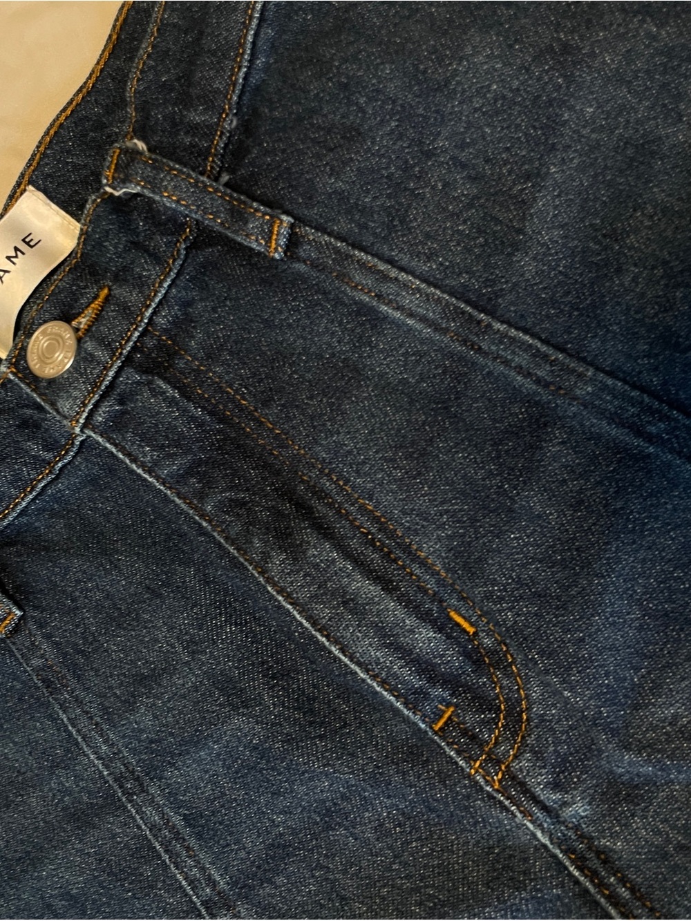 Frame Denim Seamed High-Rise Wide Leg Jeans - Picture 8 of 9